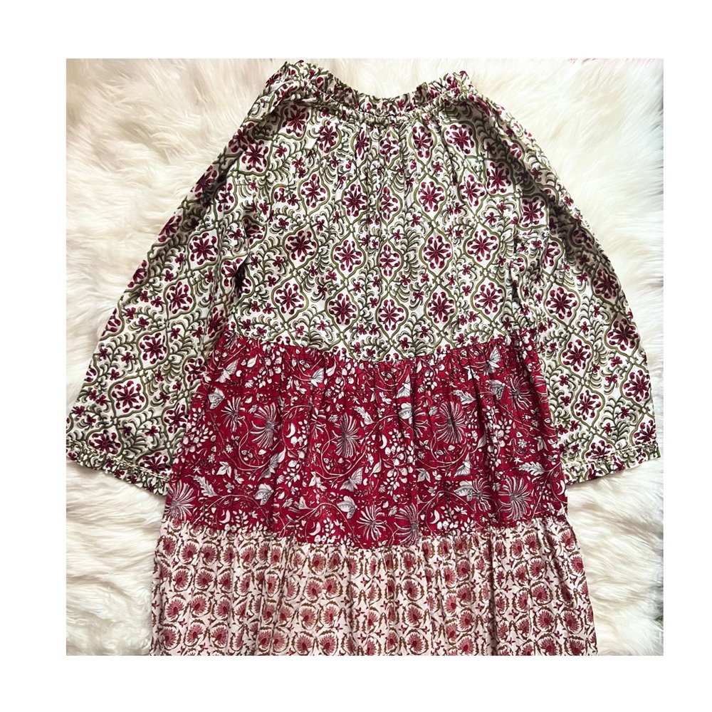 New! ANTHROPOLOGIE Ro’s Garden Tiered Stitched Ruffle Maxi Dress - Picture 8 of 12